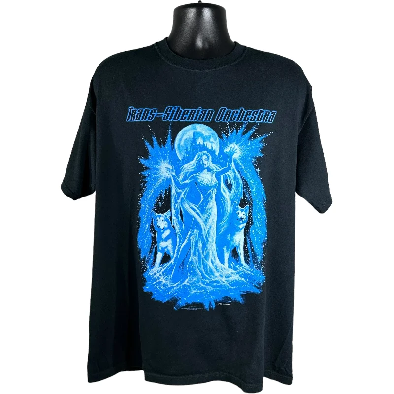 Vintage Trans Siberian Orchestra Winter Tour Tee Collared Crew Neck Turtle Neck