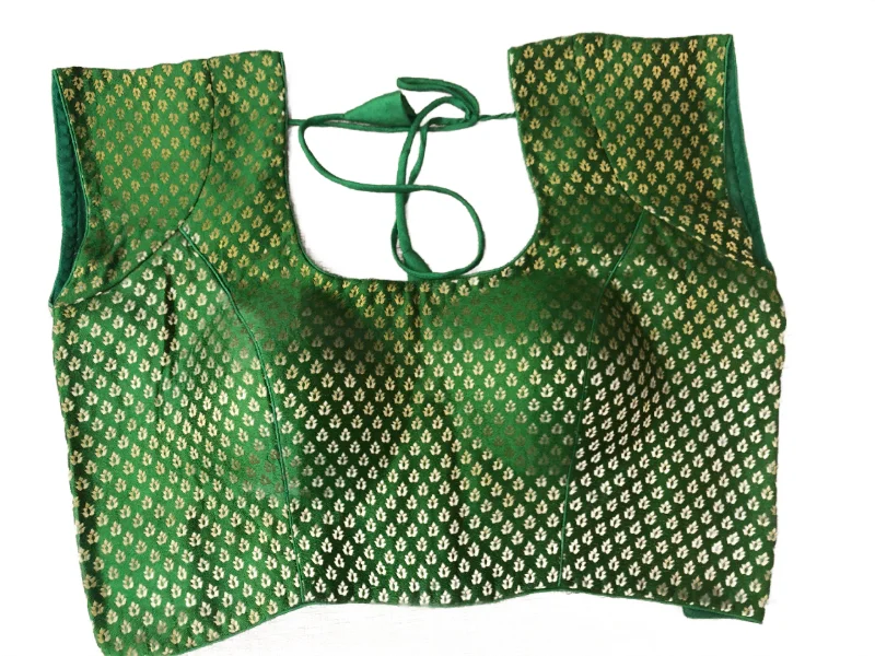 Brocade Blouse - Green (Plus size) Loose Oversized Blouse