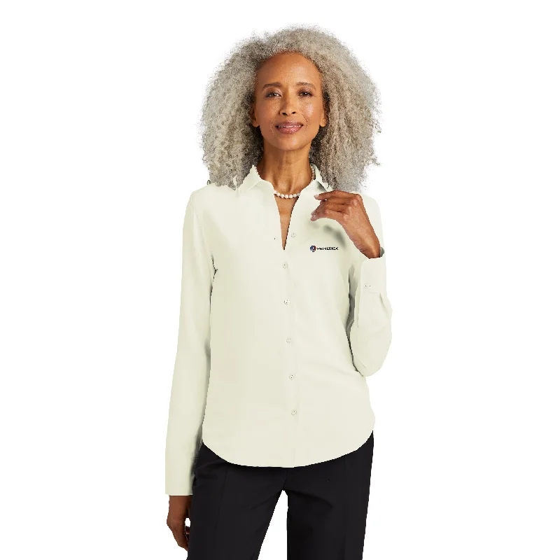 Brooks Brothers Satin Blouse Off-Shoulder Wrap Blouse