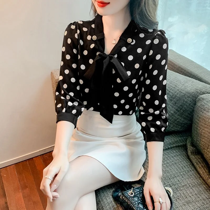 Black & White Polka Dots