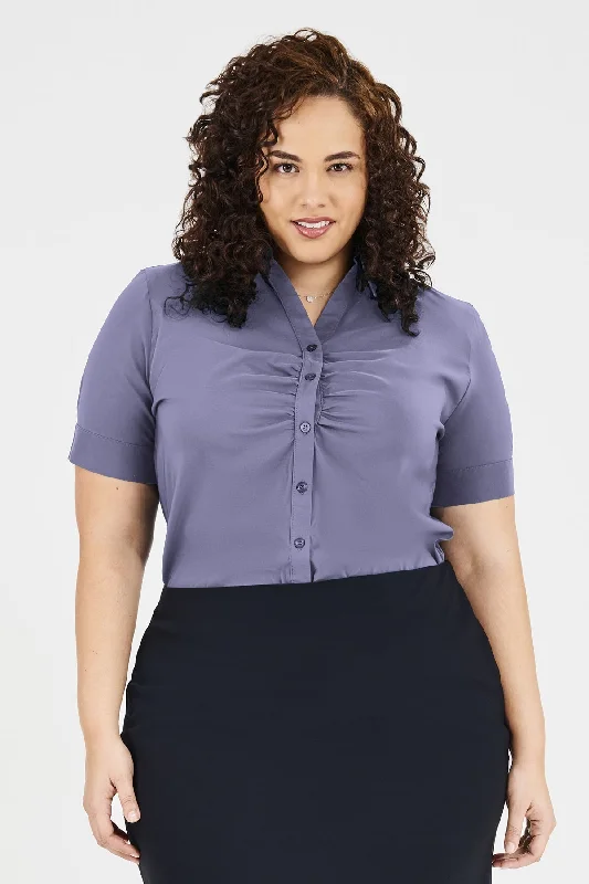 Ladies' Victoria Blouse - Lavender Elegant Office Blouse