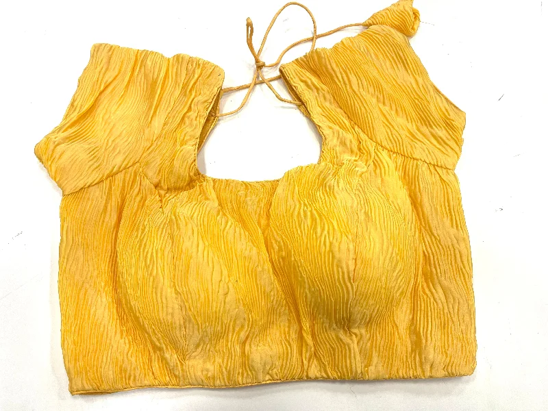 Custom Made Crushed Silk Blouse Casual Button Blouse