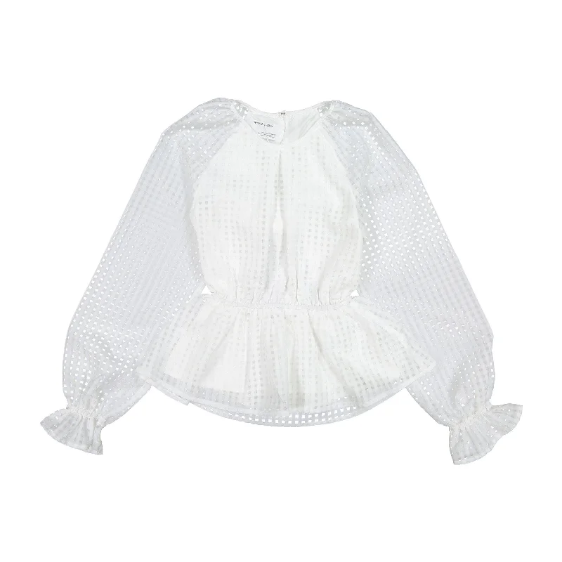 Designers Remix Cream Molise Women  Blouse Wrap Front Blouse