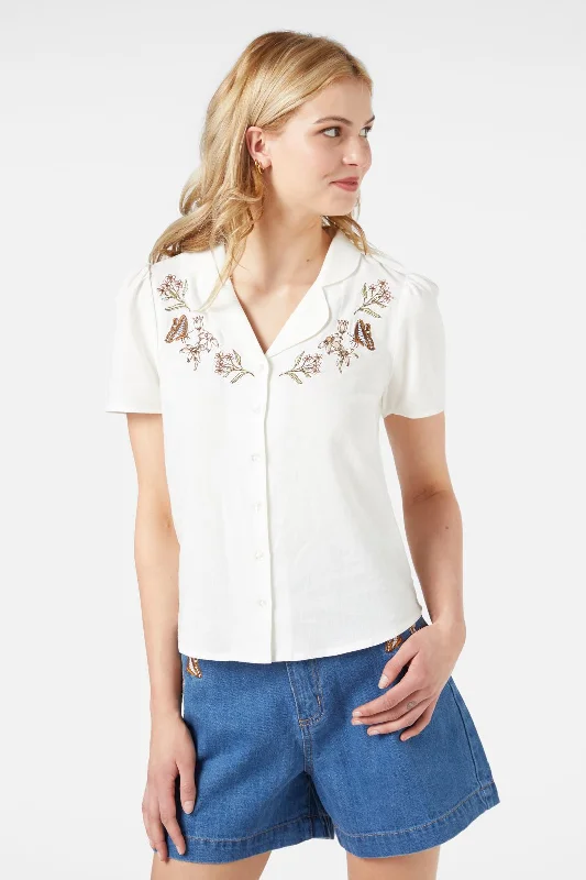 Dreams Emb Blouse Boho Chic Blouse