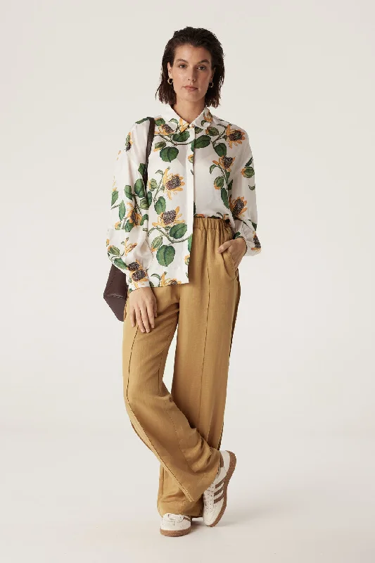 Eliza Blouse - Sweet Pea Print Stylish Wrap Blouse
