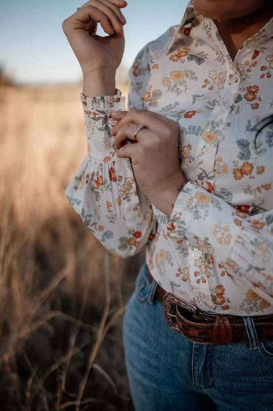 ARENA BLOUSE in Cheyenne Gathered Detail Blouse
