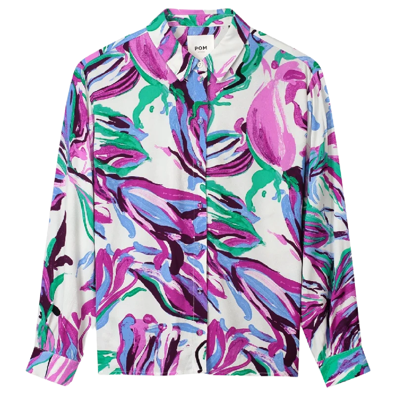 Pom Amsterdam Milly Fiore Di Zucca Blouse Modern Work Blouse