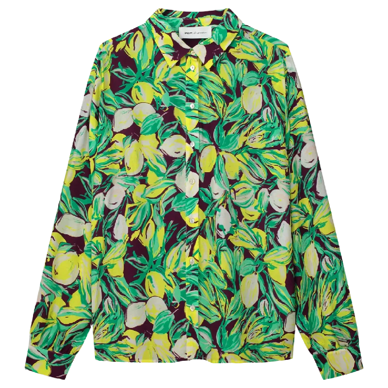 Pom Amsterdam Milly Lemon Tree Blouse Vintage Polka Blouse
