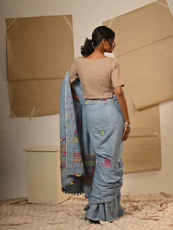Noori Blouse Sheer Mesh Blouse