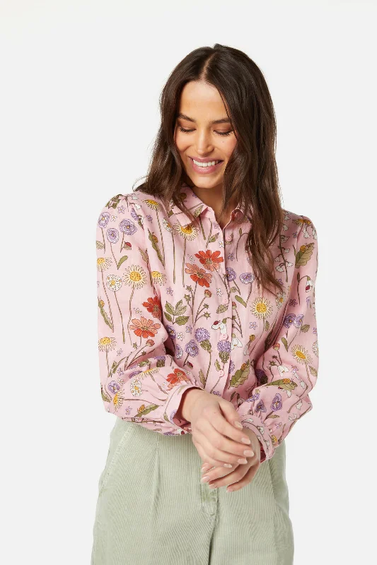 Spring Garden Blouse Balloon Sleeve Blouse