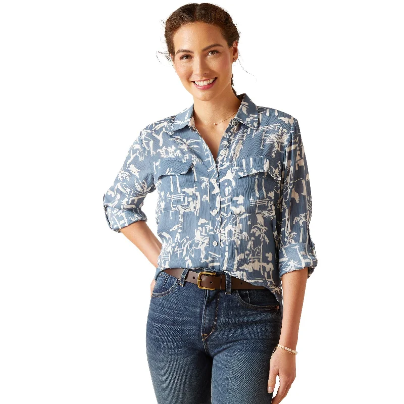 Laurium   Blouse Silky Tunic Blouse