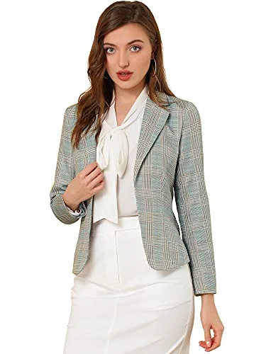 Allegra K Women's Suit Suede Blazers Notch Lapel Open-Front Allover Printed Blazers Jackets for Women Quilted Jacket Puffer Jacket Insulated Jacket Allegra K Women's Suit Suede Blazers Notch Lapel Open-Front Allover Printed Blazers Jackets for Women Quilted Jacket Puffer Jacket Insulated Jacket