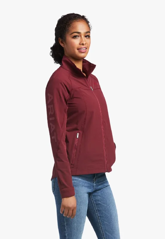 Ariat Womens Agile Softshell Jacket Denim Fabric Leather Fabric Suede Fabric