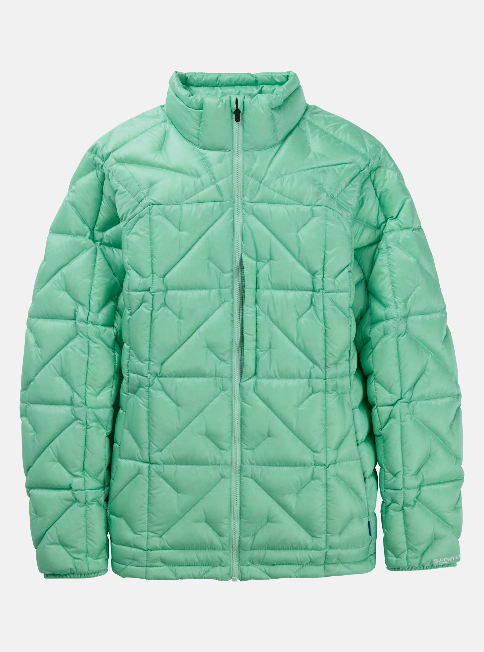 Burton [ak] Baker Down Insulated Jacket Womens 2025 Powder Mint Notch Collar Peter Pan Collar Cowl Neck