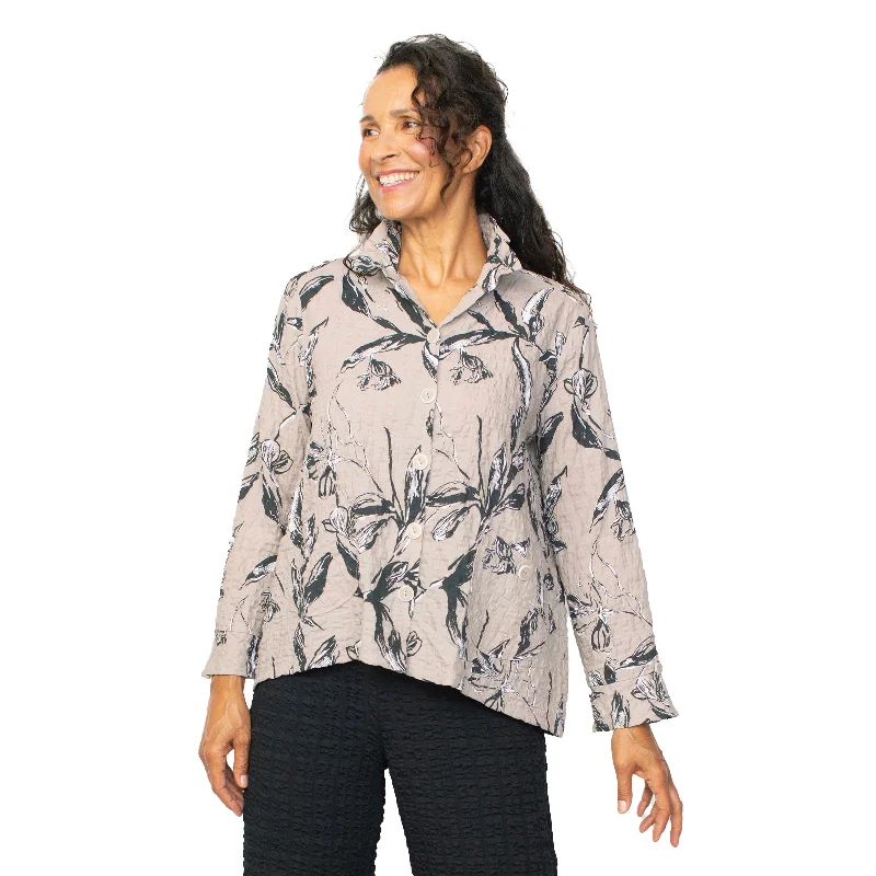 Habitat Pucker Weave Floral Retro Jacket - 23222 Tiered Jacket Buttoned Jacket Zippered Jacket Habitat Pucker Weave Floral Retro Jacket - 23222 Tiered Jacket Buttoned Jacket Zippered Jacket