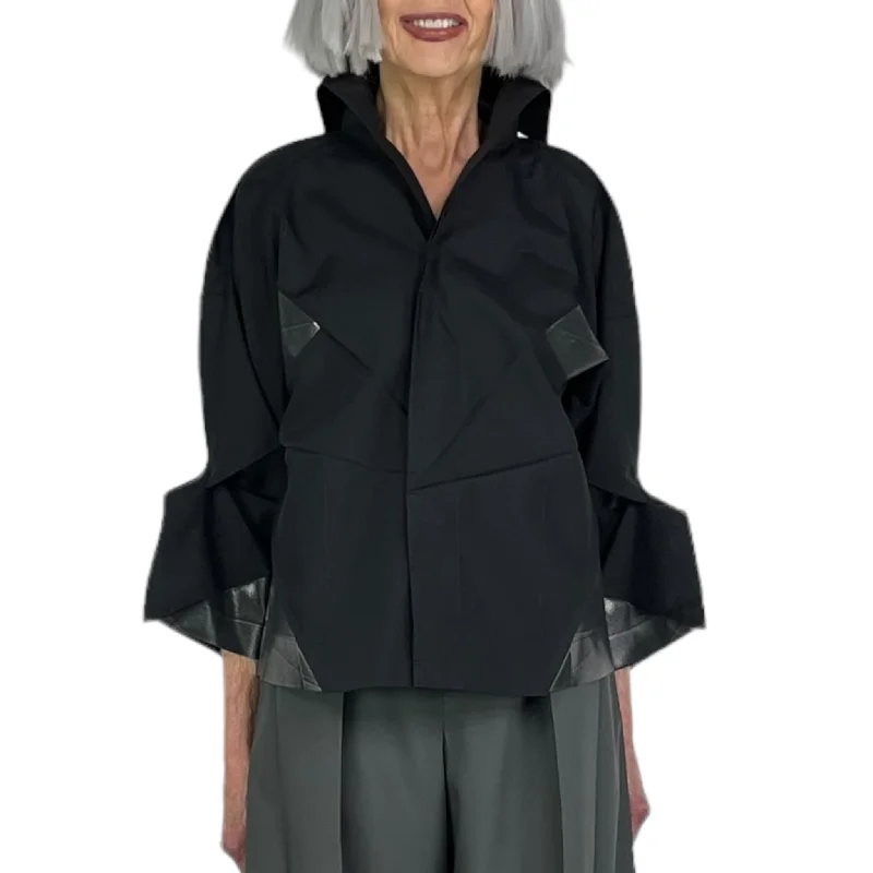 STANDRD JACKET W/FOIL TRIM Trench Coat Raincoat Waterproof Jacket