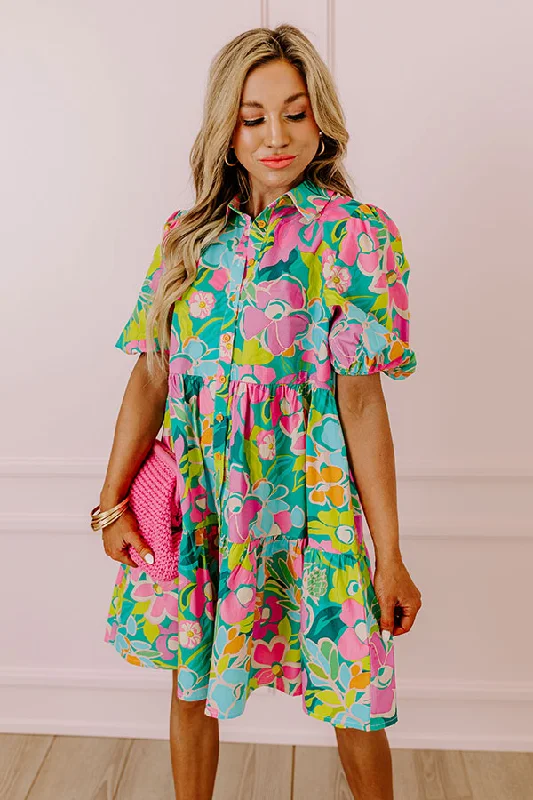 Lagoon Luxe Floral Mini Dress Classic Shift Mini Dress