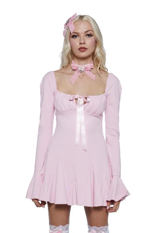 Passionate Notes Mini Dress Comfortable Linen Mini Dress