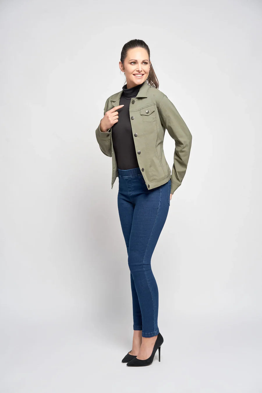 Pinns Button Down Stretch Jacket in Khaki Green 565Jk 2024 Collared Jacket Crew Neck Jacket Turtle Neck Jacket Pinns Button Down Stretch Jacket in Khaki Green 565Jk 2024 Collared Jacket Crew Neck Jacket Turtle Neck Jacket