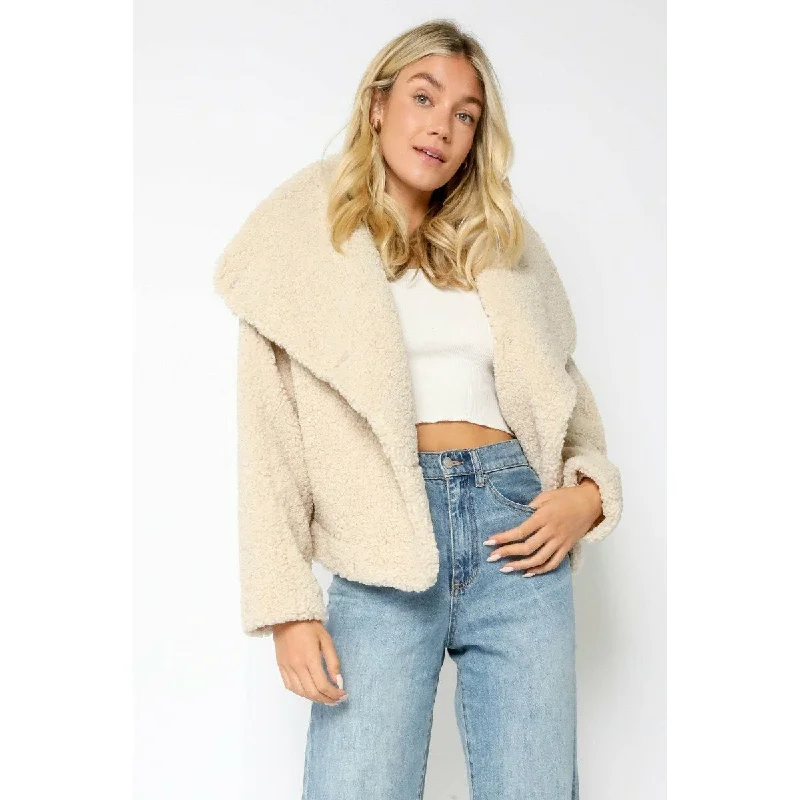 Popcorn Faux Fur Jacket Faux Fur Jacket Real Fur Jacket Shearling Jacket