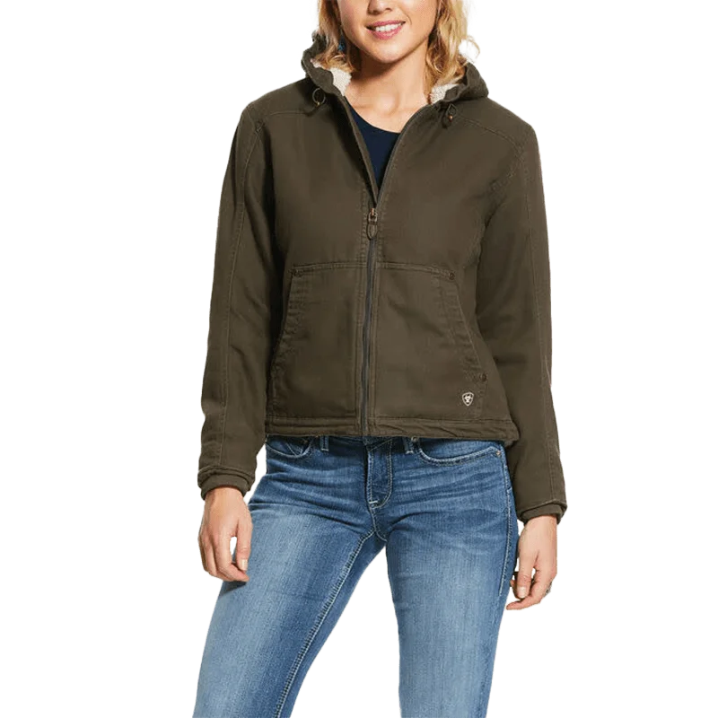 Ariat Women's Outerwear REAL Insulated Outlaw Jacket Zippered Front Buttoned Front Snap Front Ariat Women's Outerwear REAL Insulated Outlaw Jacket Zippered Front Buttoned Front Snap Front