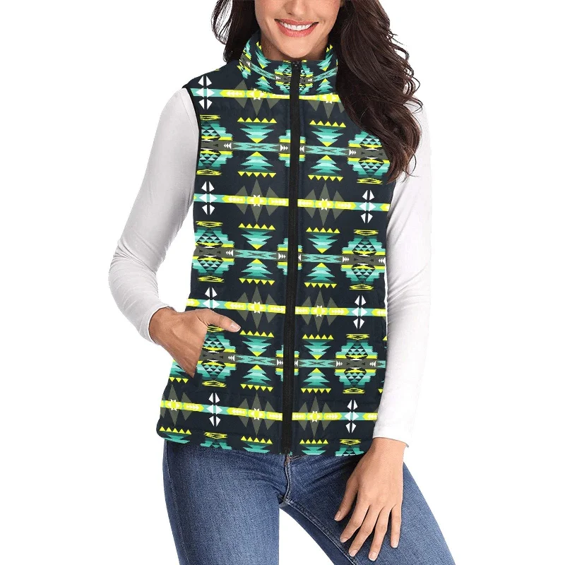 River Trail Women's Padded Vest Jacket Lace Jacket Ribbed Jacket Sequined Jacket