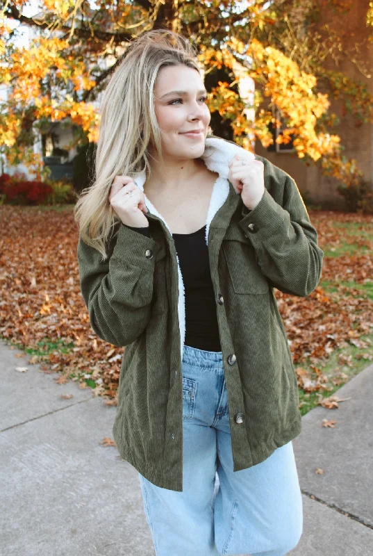 Sights To See Corduroy Jacket Collared Jacket Crew Neck Jacket Turtle Neck Jacket