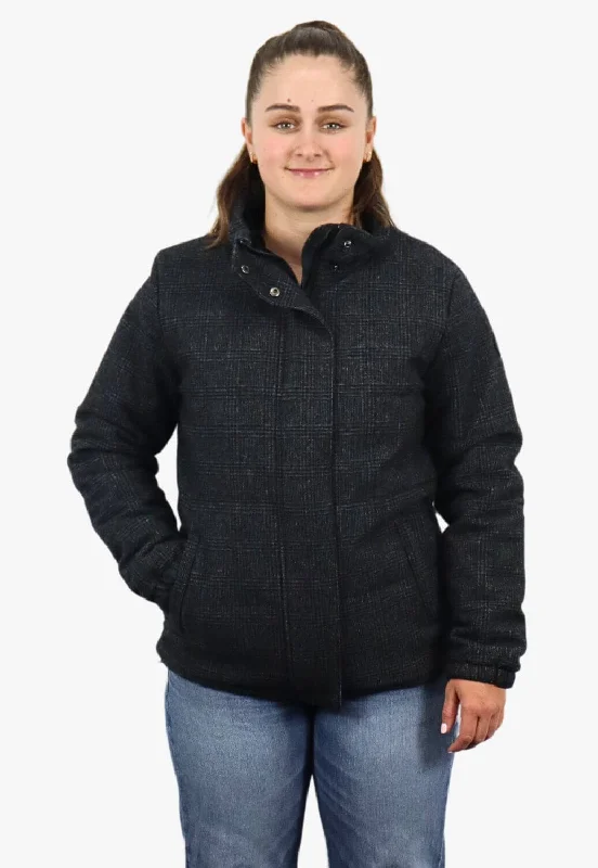 Swanndri Womens Baltimore Puffa Jacket Wool Jacket Cashmere Jacket Tweed Jacket
