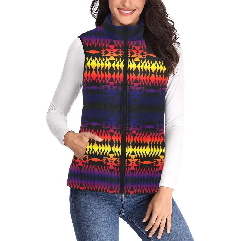 Two Worlds Apart Women's Padded Vest Jacket Cotton Fabric Linen Fabric Terry Fabric