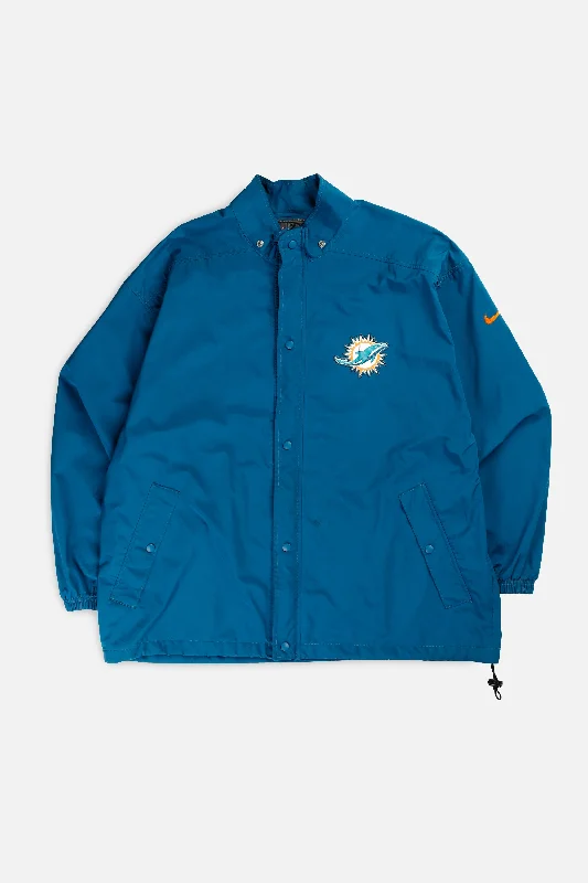 Vintage Miami Dolphins NFL Jacket - XXL Print Jacket Jacquard Jacket Patchwork Jacket Vintage Miami Dolphins NFL Jacket - XXL Print Jacket Jacquard Jacket Patchwork Jacket