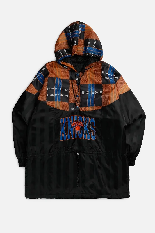 Vintage NY Knicks NBA Jacket - XXL Zippered Jacket Buttoned Jacket Snapped Jacket