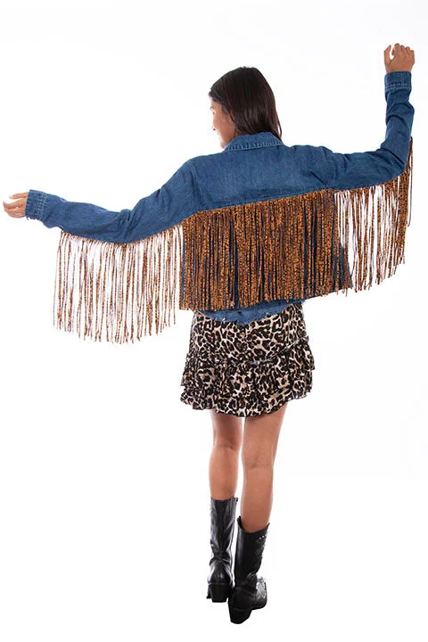 Women's Honey Creek Jacket Collection: Denim Leopard Fringe Fleece Fabric Down Fabric Feather Fabric Women's Honey Creek Jacket Collection: Denim Leopard Fringe Fleece Fabric Down Fabric Feather Fabric