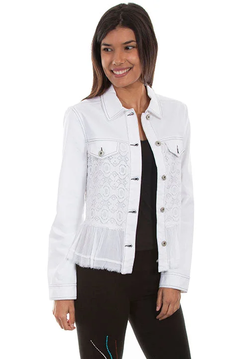 Women's Honey Creek Jacket Collection: Lace Insert and Ruffle Hem Rayon Jacket Velvet Jacket Corduroy Jacket Women's Honey Creek Jacket Collection: Lace Insert and Ruffle Hem Rayon Jacket Velvet Jacket Corduroy Jacket