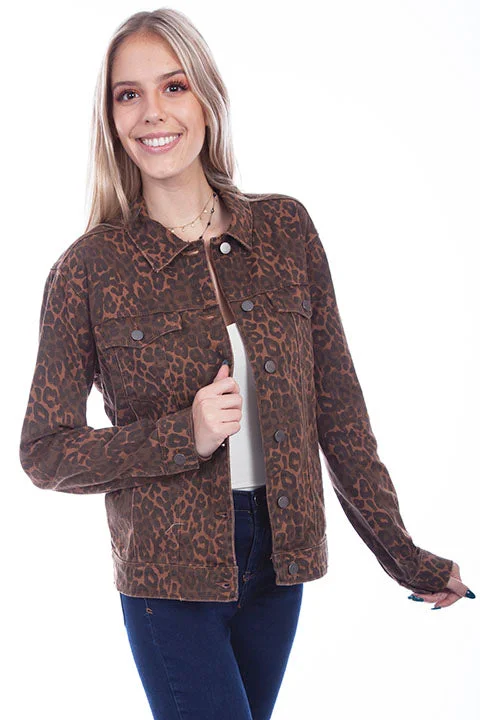 Women's Honey Creek Jacket Collection: Leopard Denim Toggled Jacket Drawstring Jacket Belted Jacket Women's Honey Creek Jacket Collection: Leopard Denim Toggled Jacket Drawstring Jacket Belted Jacket