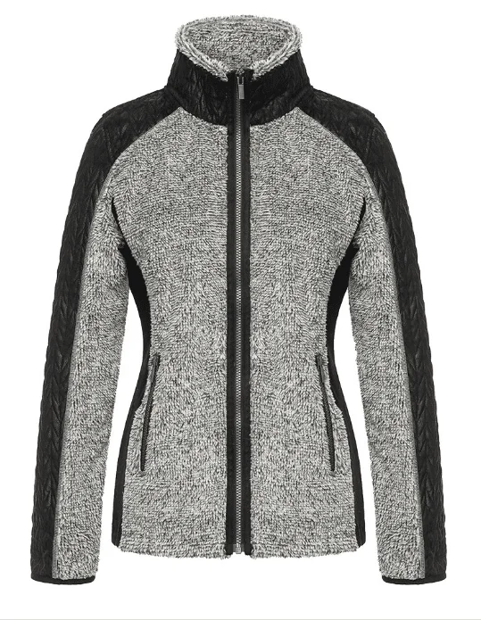 Wooly Bully Women's Daring Jacket Stand-Up Collar Roll-Neck Collar Turtle Neck