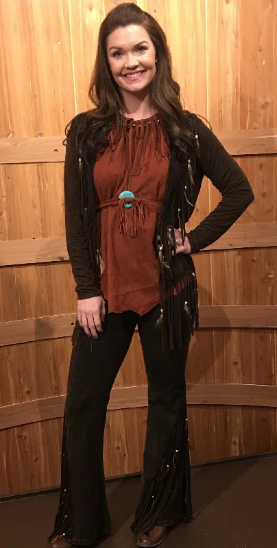 Distressed Brown Feathered Fringed Short Jacket Trench Coat Raincoat Waterproof Jacket Distressed Brown Feathered Fringed Short Jacket Trench Coat Raincoat Waterproof Jacket