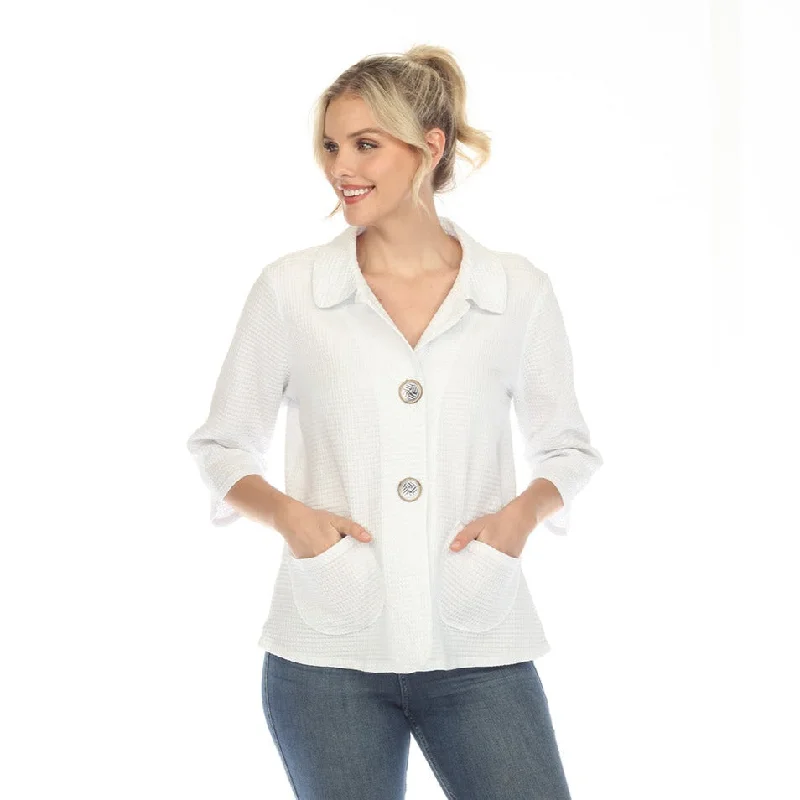 Focus Lightweight Waffle Jacket in White - SW-234-WT Jersey Jacket Tulle Jacket Batik Jacket Focus Lightweight Waffle Jacket in White - SW-234-WT Jersey Jacket Tulle Jacket Batik Jacket