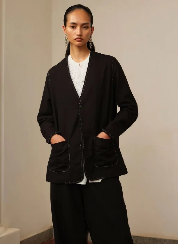 Lapel Less Jacket Faux Fur Fabric Real Fur Fabric Shearling Fabric