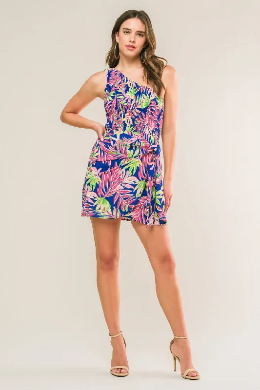 LOVE GROWS HERE WOVEN MINI DRESS Chic Sleeveless Mini Dress