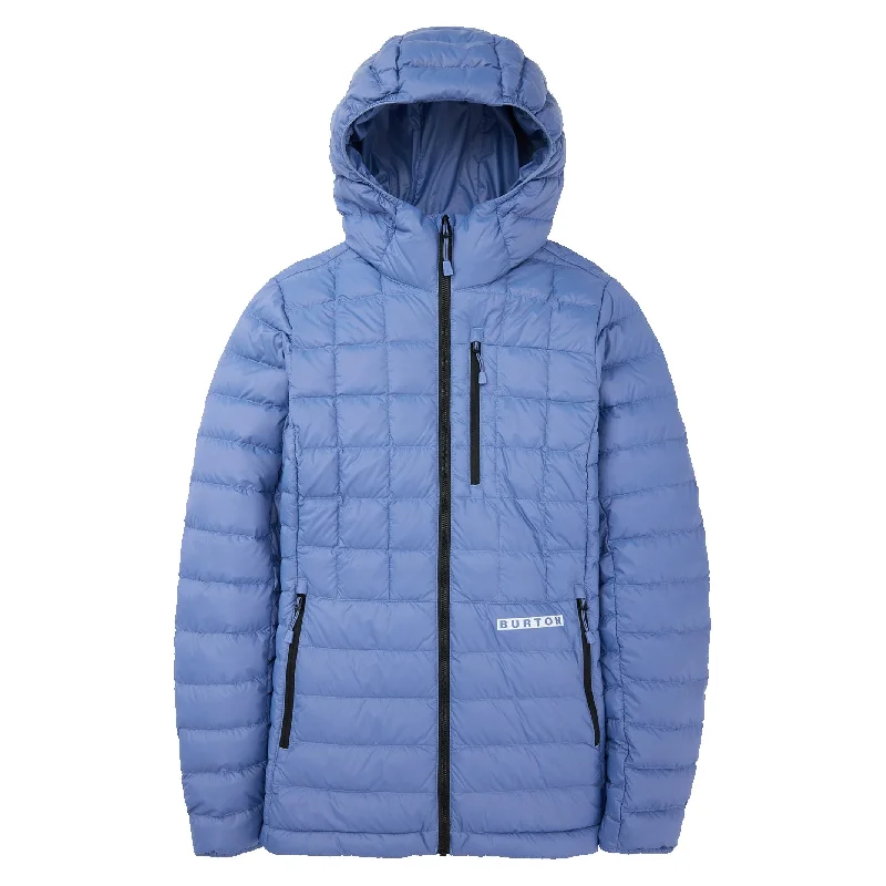 Mid-Heat Hooded Down Insulated Jacket - Womens Bomber Jacket Anorak Windbreaker