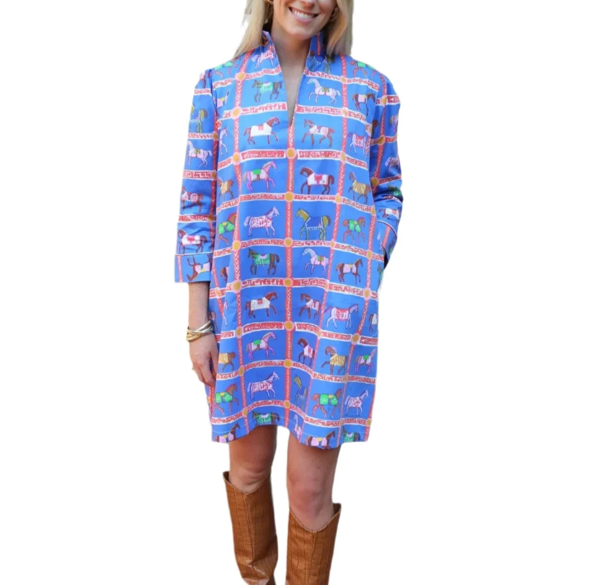 MRB High Horse Mini Dress Trendy Wraparound Mini Dress