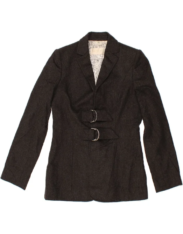 VALENTINO Womens Blazer Jacket UK 8 Small Grey Wool One-Shoulder Jacket Off-the-Shoulder Jacket Asymmetrical Jacket VALENTINO Womens Blazer Jacket UK 8 Small Grey Wool One-Shoulder Jacket Off-the-Shoulder Jacket Asymmetrical Jacket