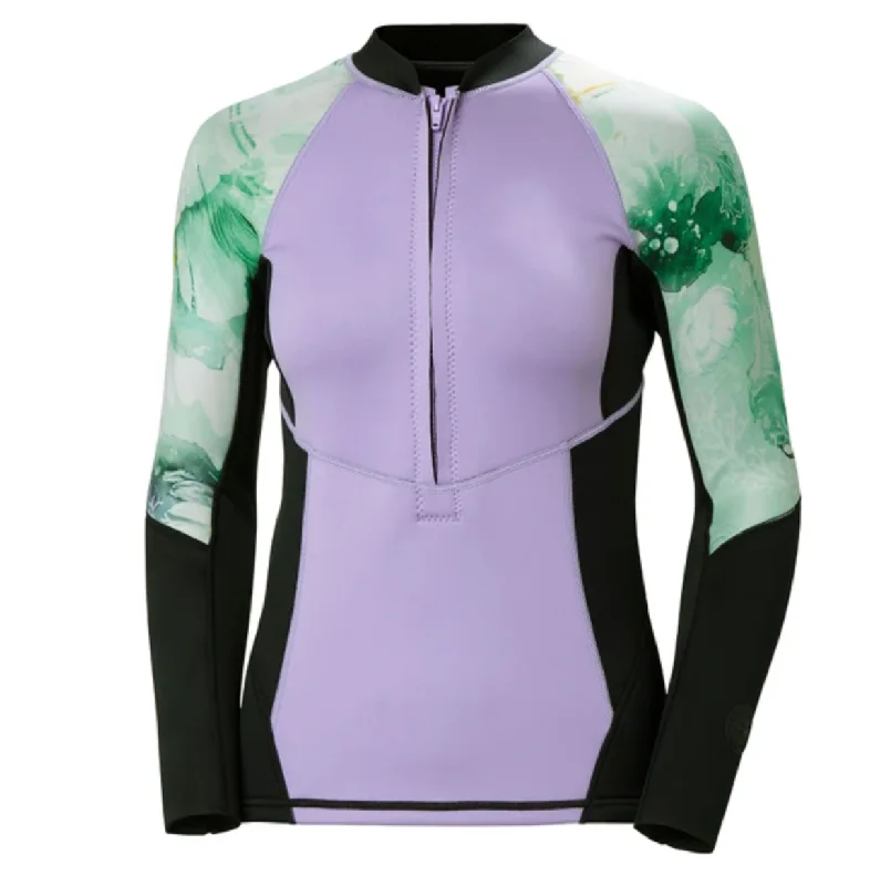 Women'S Waterwear Half-Zip Jacket-Wetsuit- Welt Pockets Slit Pockets Flap Pockets