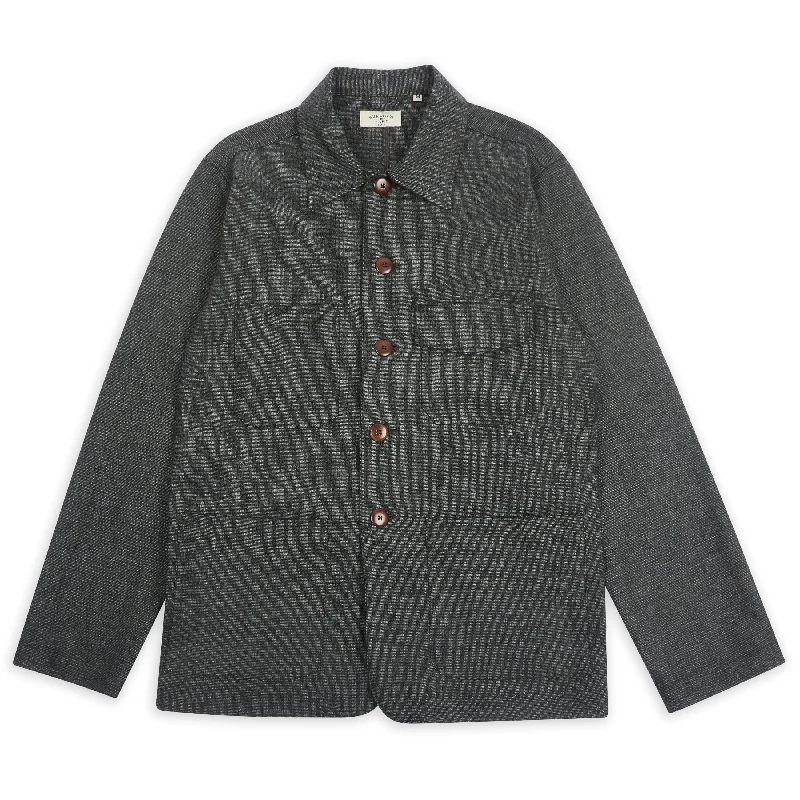 Wool Jericho Jacket - Green Wool Jacket Cashmere Jacket Tweed Jacket