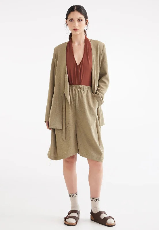 Draper Wrap Jacket- Houndstooth Print Jacket Jacquard Jacket Patchwork Jacket