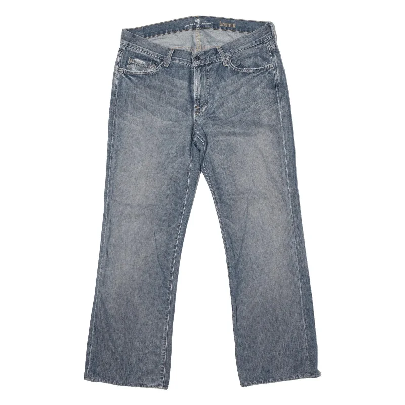 7FORALLMANKIND Jeans Blue Denim Regular Bootcut Stone Wash Womens W33 L29 Classic Blue Denim Jeans 7FORALLMANKIND Jeans Blue Denim Regular Bootcut Stone Wash Womens W33 L29 Classic Blue Denim Jeans
