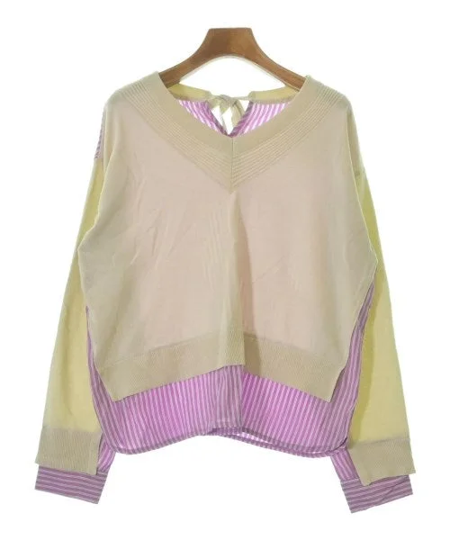 NOLLEY'S Light Sweaters Plaid Sweater Polka Dot Checkered