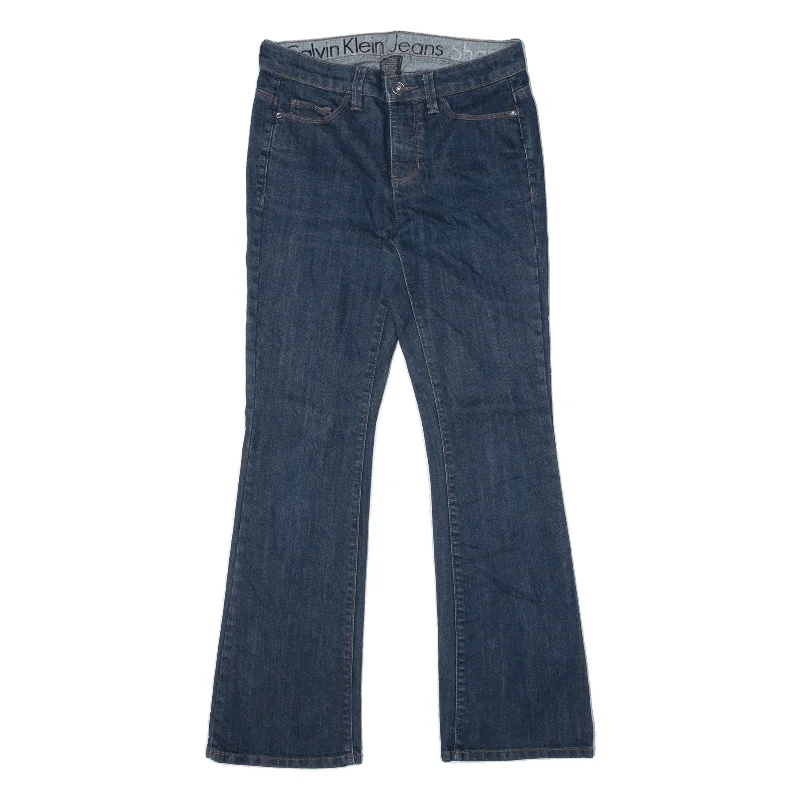 CALVIN KLEIN Shape Jeans Blue Denim Slim Bootcut Womens W26 L28 Stylish High-Waist Skinny Denim CALVIN KLEIN Shape Jeans Blue Denim Slim Bootcut Womens W26 L28 Stylish High-Waist Skinny Denim