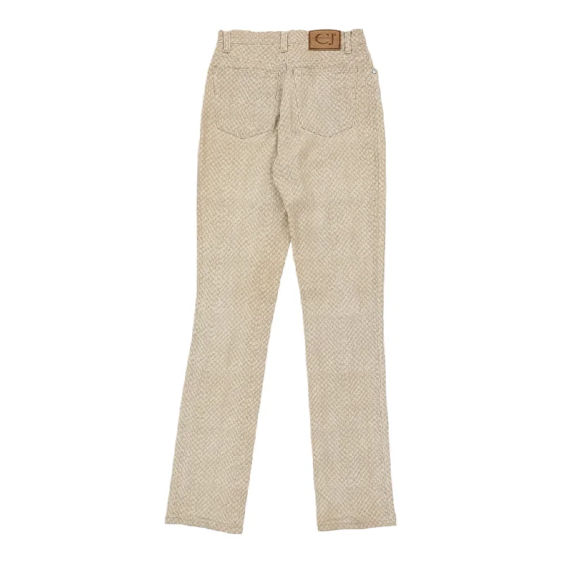 Cavalli Jeans Jeans - 26W UK 6 Beige Cotton Fashionable Button-Front Jeans
