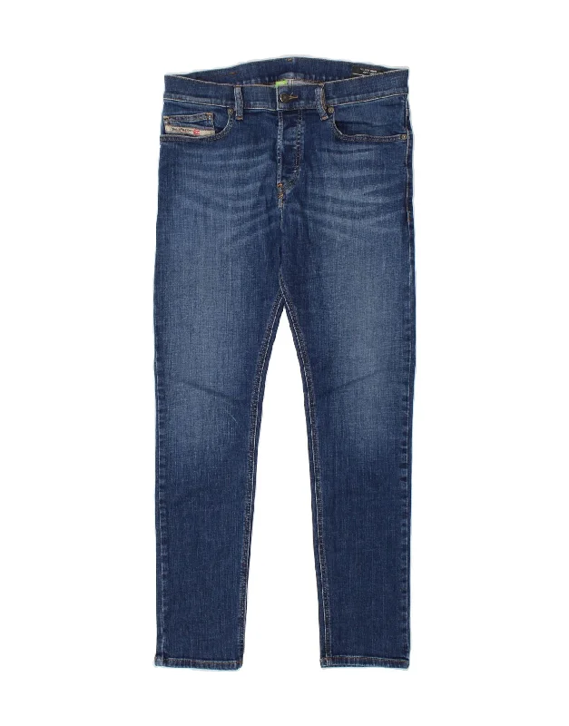 DIESEL Womens D-Luster Slim Jeans W30 L30 Blue Cotton Fashionable Button-Front Jeans DIESEL Womens D-Luster Slim Jeans W30 L30 Blue Cotton Fashionable Button-Front Jeans